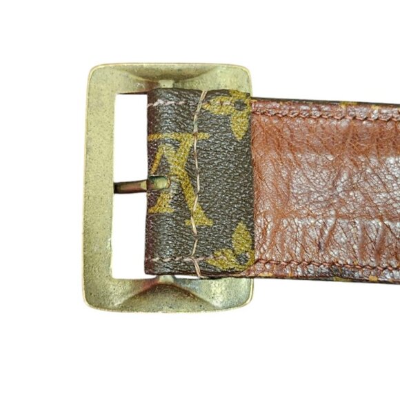 Louis Vuitton Vintage 1970s Rare Vintage Monogram Belt First Edition - Picture 7 of 13
